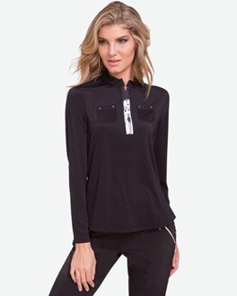 Jamie Sadock  Long Sleeve Solar Polo - Plain